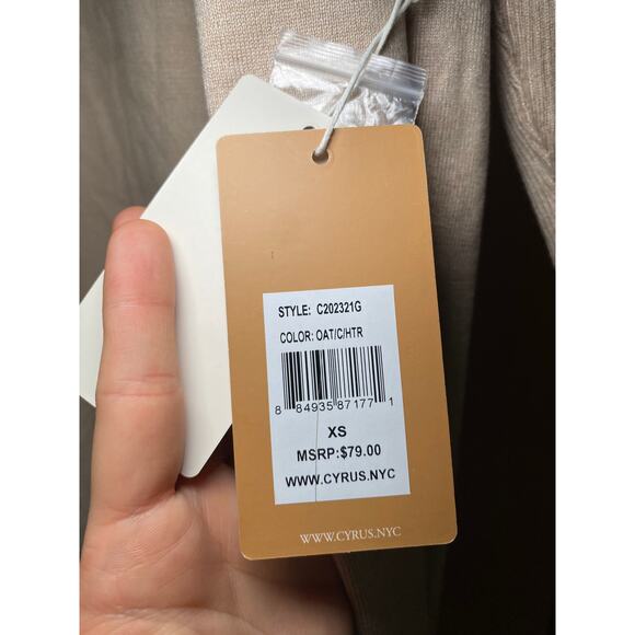 Beige Cyprus Cardigan - NWT - Womens size XS - Picture 5 of 8